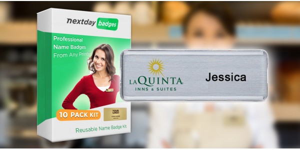 Reusable Name Badge Kit - 10 Pack